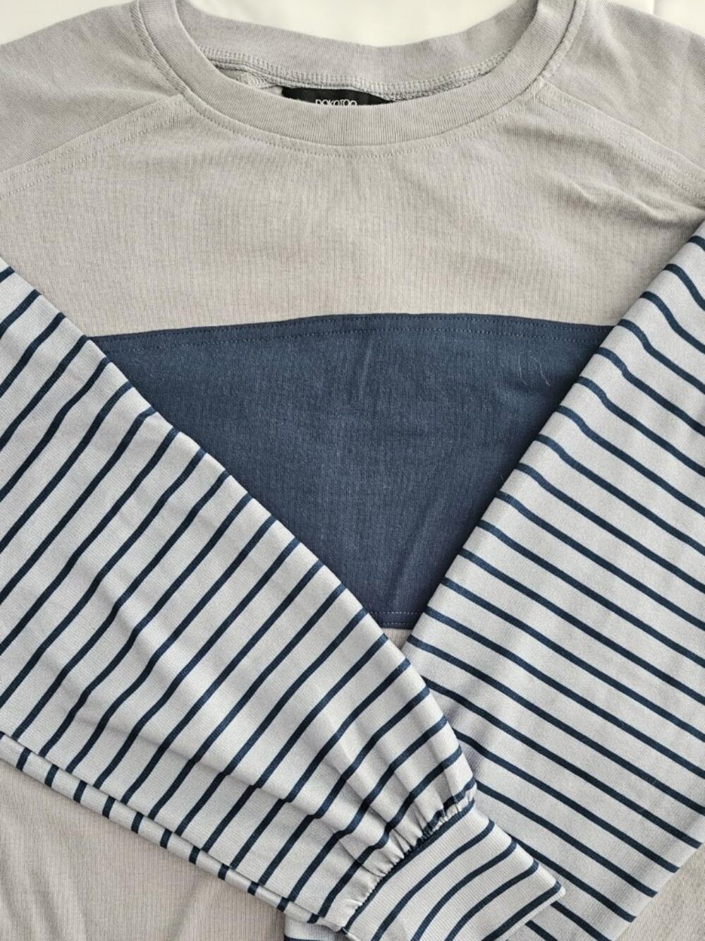 Striped Long Sleeve Women's Oversized Top